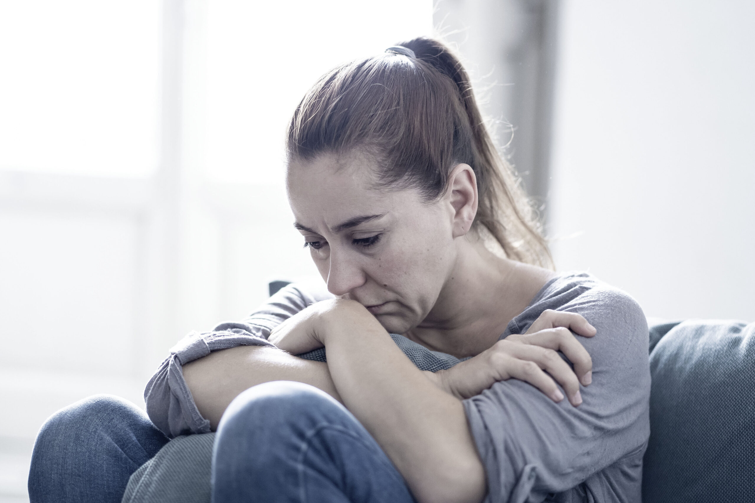 Young woman suffering from depression